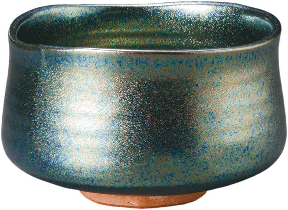 Matcha Bowl, Matcha Rice Bowl, Iris Tube Shaped Matcha Bowl, Pottery, Mino Ware, Made in Japan