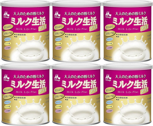 Morinaga Milk Industry Adult Milk Powder Milk Seikatsu Plus 300g x 6 Cans