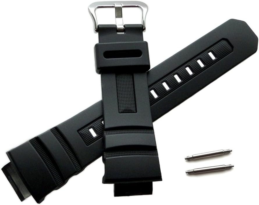 CASIO Genuine Domestic Authorized Dealer g-shock Replacement Belt 10273059 Compatible with AW-590, AW-591, AWG-100BR, AWG-100, AWG-101, AWG-M100, G-7700, G-7710 Replacement Band