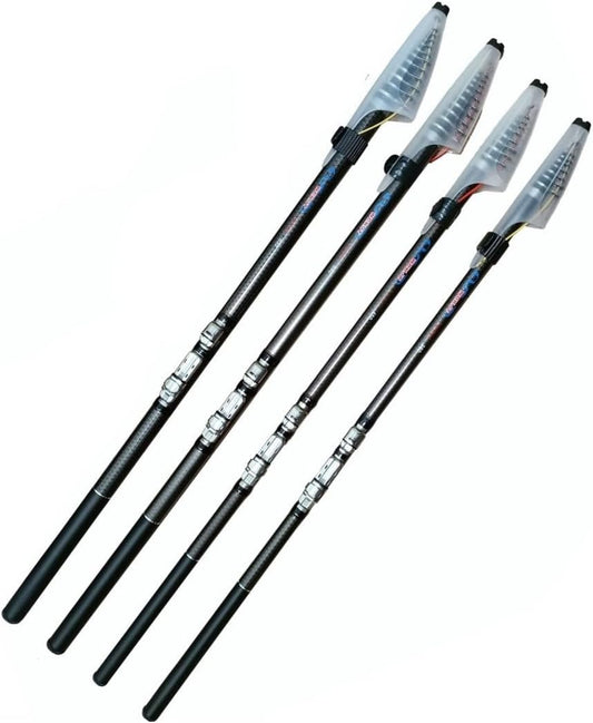 Sea Fishing Rod 1.4 ft (3.6 m) / 4.5 m / 5.4 m / 6.3 m / 7.2 m / Sea Fishing, For Freshwater Use, Storage Bag, Carbon, Portable Telescopic Fishing Rod, Casting Rod, Embankment Fishing