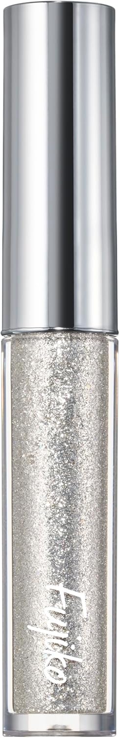 Fujiko Real Silver Liner, 0.07 oz (2 g), Silver Eyeliner, Glitter, Eye Makeup, Dull Resistant