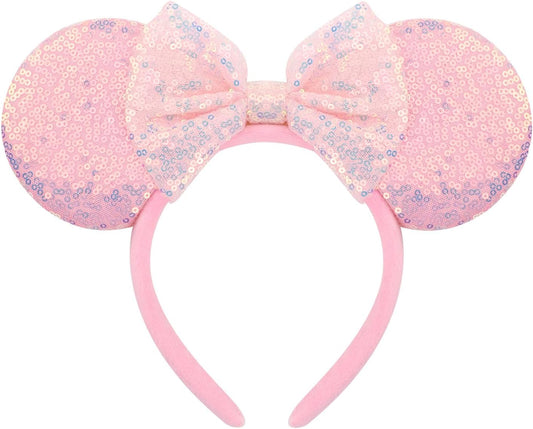 DRESHOW Mouse Ears Bow Sequins Party Decoration Cosplay Costume for Girls and Women