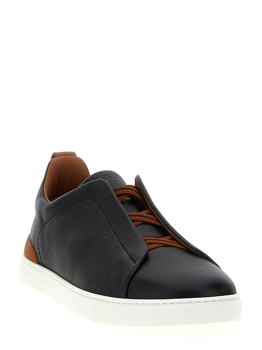 Zegna 'Triple Stitch'スニーカー - Image 1
