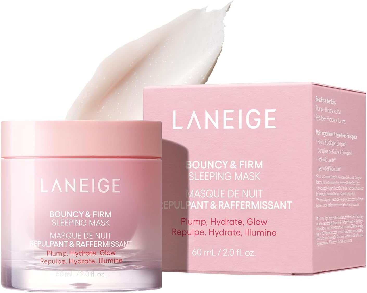 Laneige Bouncy Sleeping Mask 60ml Pack Night Mask Hari Pores Korean Skin Care