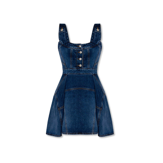 Alexander Mcqueen アレクサンダーマックイーンデニムミニドレス - Image 1