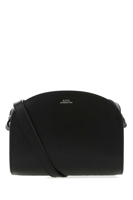 A.p.c. A.P.C.ブラックレザーミニデミルーンショルダーバッグ - Image 1