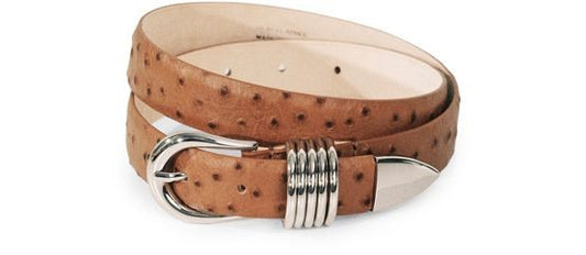 DÉHANCHE Hollyhock Ostrich belt - Image 1
