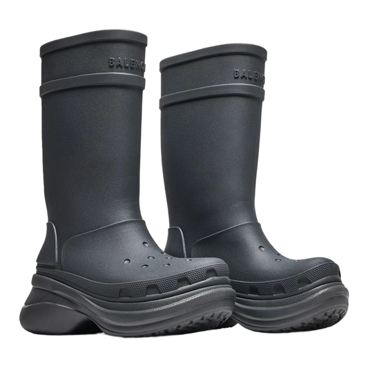 BALENCIAGA X CROC 'BLACK' RUBBER BOOTS