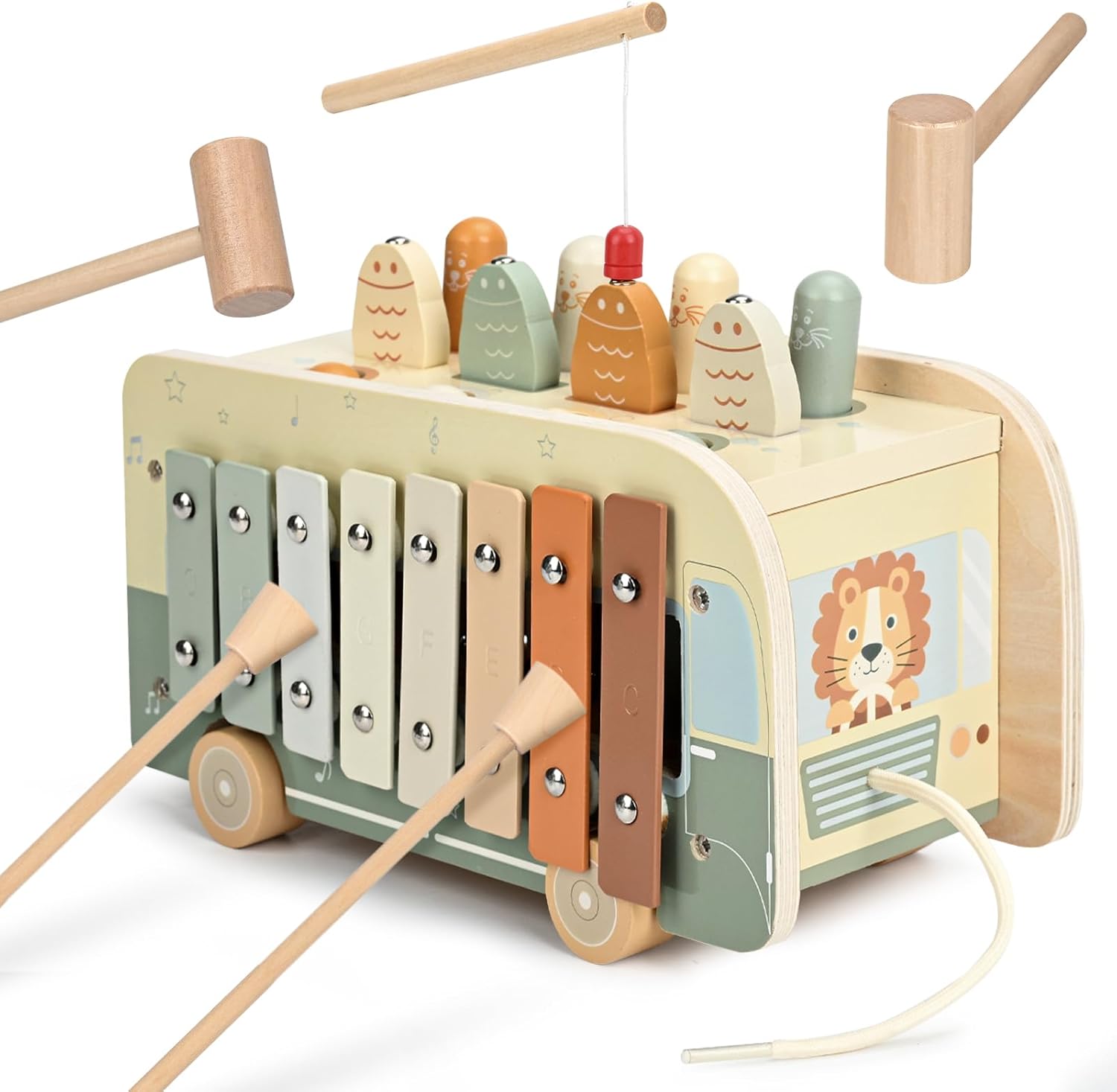 Vanplay Montessori Educational Toy, Boys and Girls, 1, 2, 3 Years Old, Birthday Gift, Hammer Toy, Fingertip Education, Montessori Teaching Tool, Early Development, Fingertip Training, Baby Shower