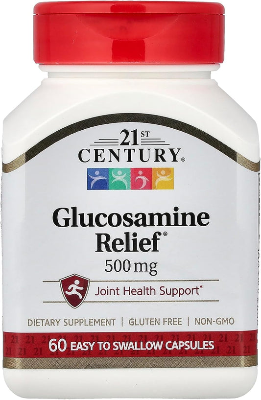21st Century Health Care, Glucosamine Relief, 500 mg, 60 (Easy Swallow) Capsules