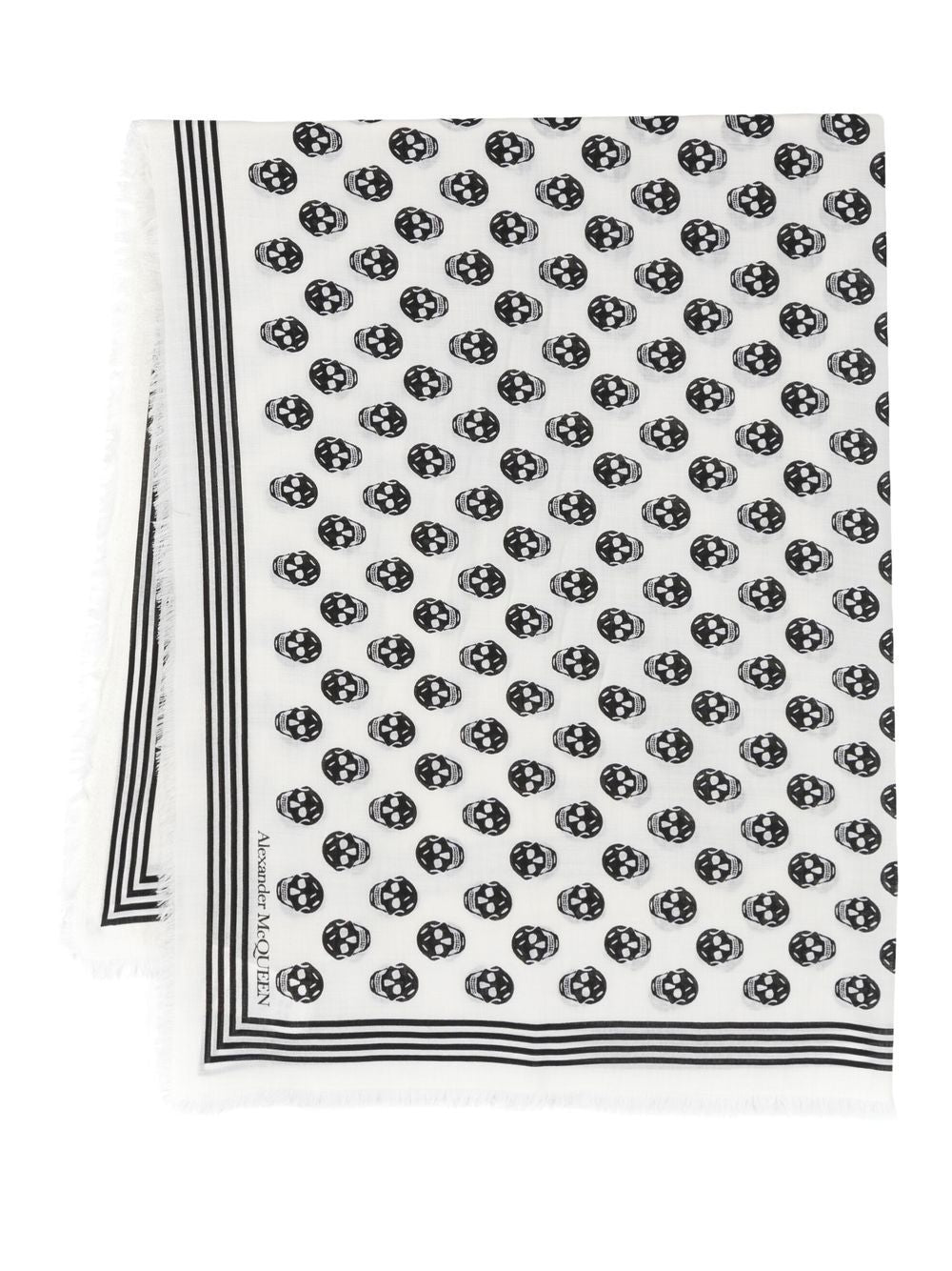 Alexander McQueen アレクサンダーMCクイーンスカルウールスカーフ - Image 1
