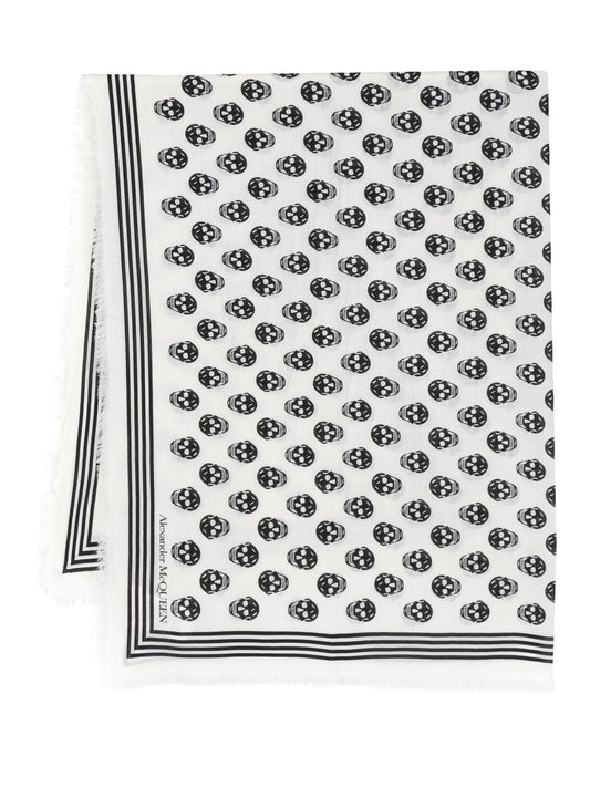 Alexander McQueen アレクサンダーMCクイーンスカルウールスカーフ - Image 1