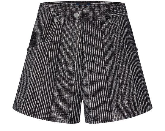 LOUIS VUITTON Lurex Stripes Shorts - Image 1