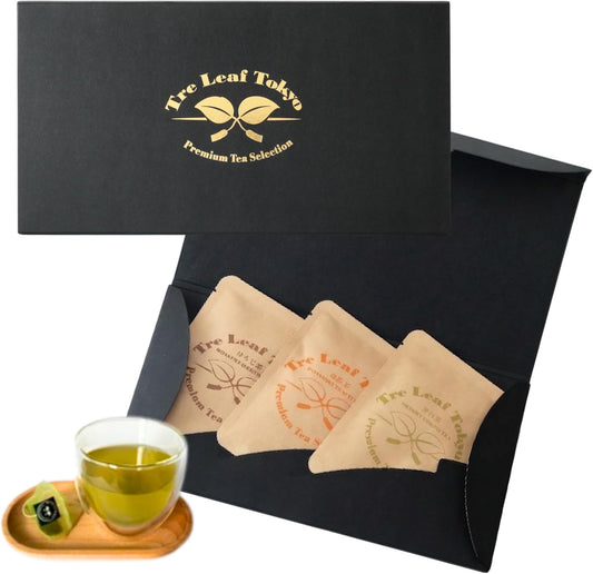 Tre Leaf Tokyo Soyama Tea, Japanese Tea, Broom Tea Individually Wrapped Soyilon Tea Bag Gift Set (Set of 1)