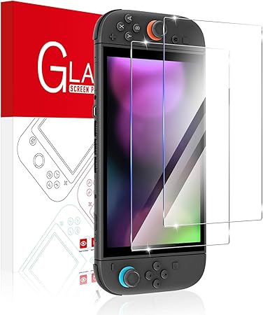 [Compatible with Switch 2 Models] Oldstar Switch 2 Glass Film 2 Screen Protective Film 2025 Tempered Glass 9H High Hardness Japanese Glass Material Anti-Fingerprint Shock Shatterproof Protective Film