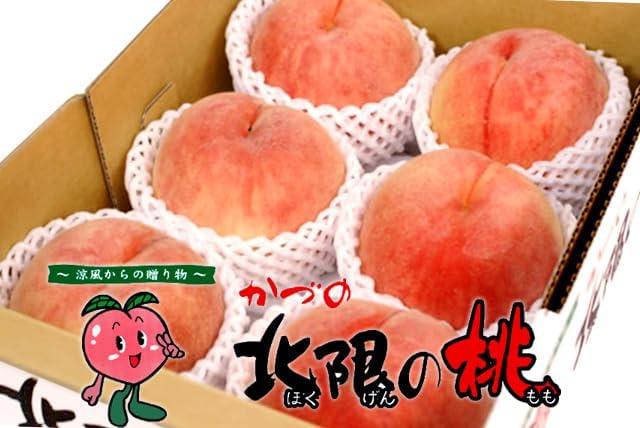 JA Kazuki no Northern Limited Peach, 5.5 lbs (2.5 kg), 6 - 9 Pieces Made in Akita Prefecture | Shipped Sequentially From Late August