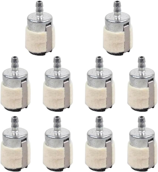 LOYELEY Chain Saw Fuel Filter for Carburetors, Pack of 10, For Agricultural Equipment Parts, Lawn Mower, Engine Spare Parts, Replacement Parts, Garden Tool Parts