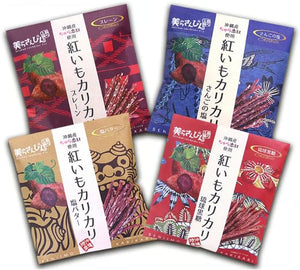 Tinmei Crispy, Set of 4 Types, Plain, Coral Salt, Salt Butter, Ryukyu Brown Sugar, Okinawa Konyato Snack, Food Compare, Treats, Souvenir, Sweets Set (Petite Store)