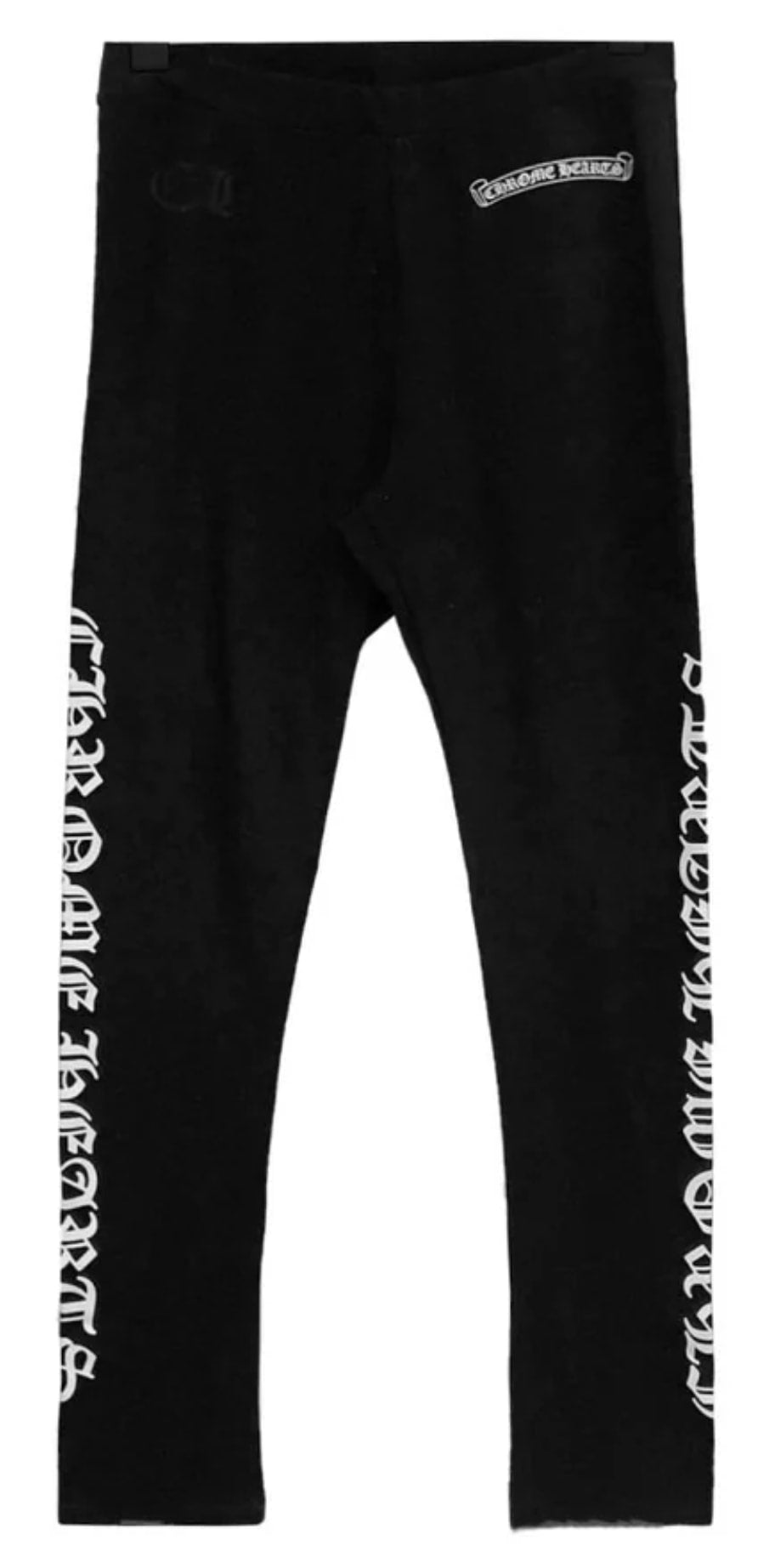 CHROME HEARTS SCROLL LOGO SCRIPT LEGGINGS