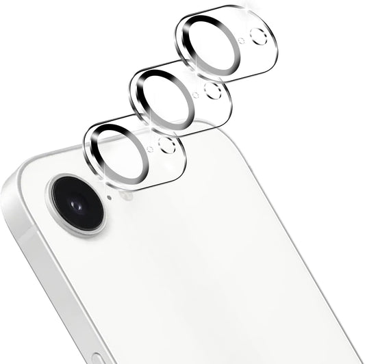 [Set of 3] Compatible with iPhone 16e Camera Protective Film, iPhone 16e Lens, Shockproof, Anti-Scratch, Anti-Fingerprint, Overexposure Prevention, Bubble Free, High Transmittance, Splashproof