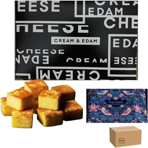 [Hokkaido Airport Sales Limited] Pikotta Snow Cheese, Cream & Edam, 8 Pieces, 1 Box, Kyowa Paperwork, Wet Wipes, Hokkaido, Souvenir