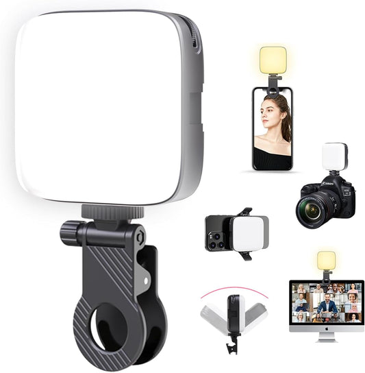 SHUIIII Photography Light, Video Light, LED 3,000 - 9900K, CRI95+, USB Rechargeable, Multiple Functions & Stepless Color Temperature & Light Amount Adjustment, High Brightness, Lightweight, Compact,