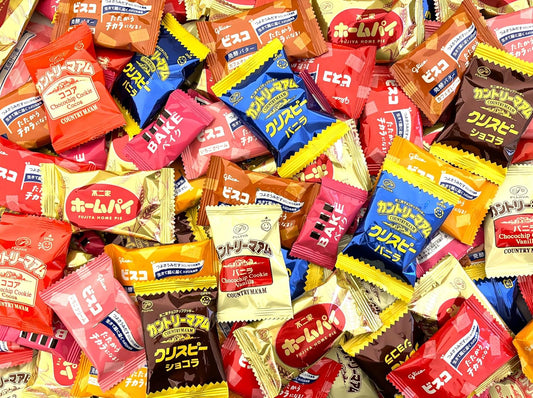 Country Mam Home Pie Bisco Bake 10 Types 164 Counts Commercial Assortment Large Capacity Individual Pack for Party Event Gift Distribution (4 Country Mum, 4 Home Pies, 4 Bisco, Bake)