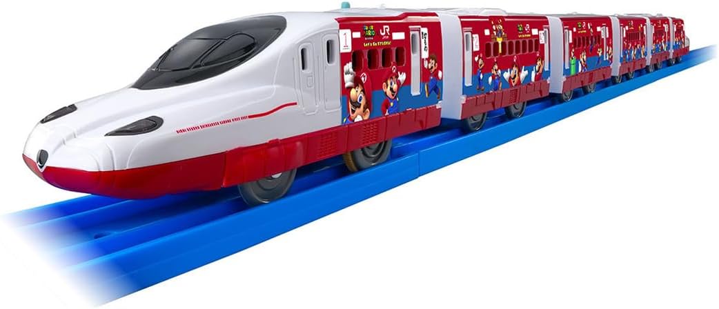 Takara Tomy Plarail JR Kyushu Super Mario Train Nishikyushu Shinkansen Kamome Train, Train Toy, For Ages 3 and Up