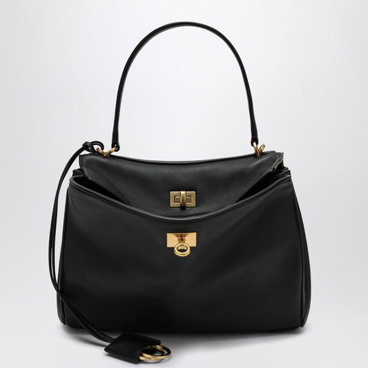 Balenciaga バレンシアガ滑らかな黒いカルフスキン小さなロデオバッグ - Image 1