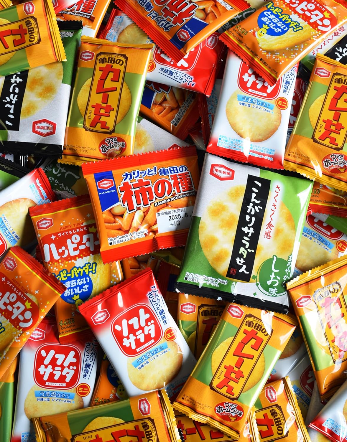 Kameda Mini Rice Crackers, Individually Packaged, 6 Types, Assortment ...