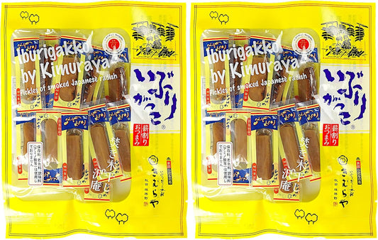 Ibuirigakko Honpo Oksuno Kimuraya Ibuirigakko Wood Splitting Snacks Produced in Akita Smoked Kaan Individual Packaging 2.8 oz (80 g) 2 Bags