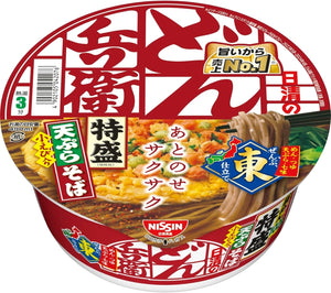 Donbee Premium Tempura Soba (Noodles), Nissin Foods Cup Noodles, 4.9 oz (143 g) x 12 Packs