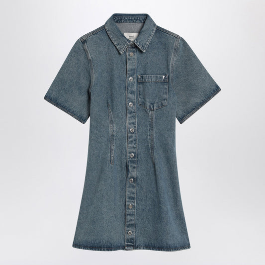 Ami Paris デニムのアミ・パリ・ミニ・ドレスアミ・デ・コー - Image 1
