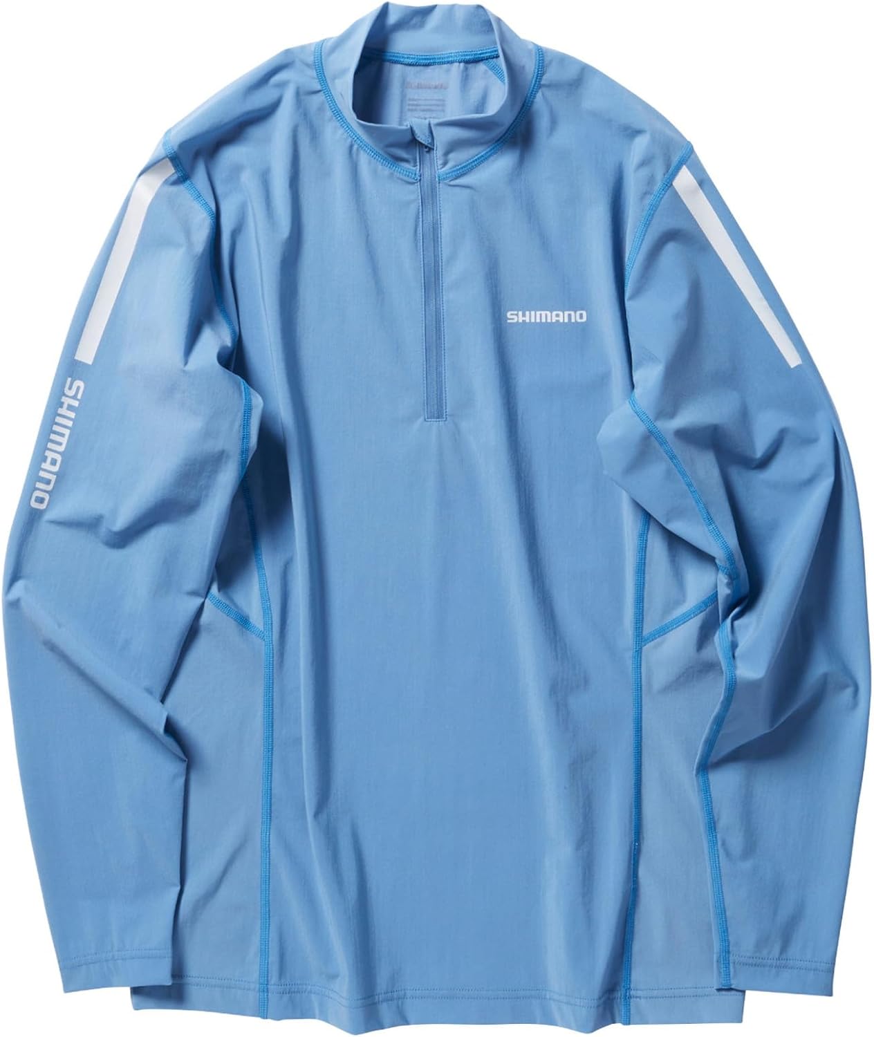 SHIMANO SH-040X Water Repel Half Zip Shirt, Long Sleeve