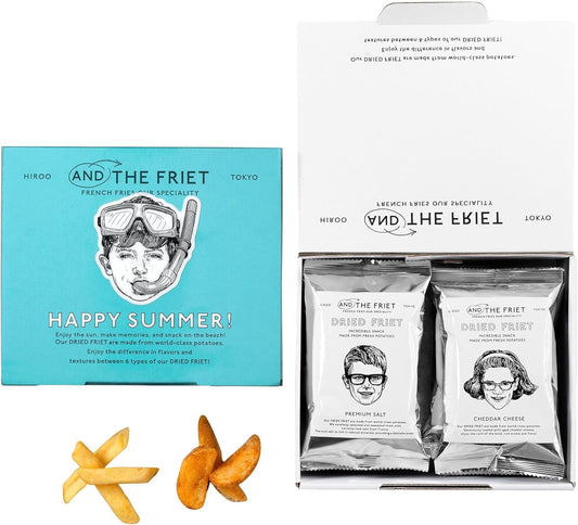 AND THE FRIET アンド・ザ・フリット Mini 6-Piece Set Dried Fries Summer Gift Ochugen 2025 Hand-Delivered Treats Western-Style Snacks Popular Stylish Potato Chips Assorted Box Individually Wrapped Tokyo Souvenirs