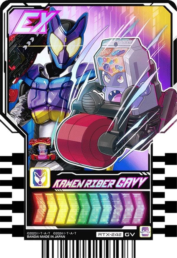 RTX-242 KAMEN RIDER GAVV (GV Gavrare) Kamen Rider Gatchard Ride Chemey Trading Card PHASE: EX02