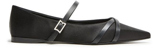 MAX MARA サテン フラット バレリーナシューズ - Image 1