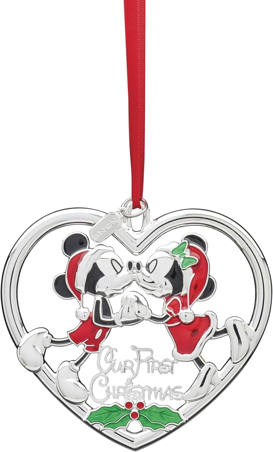 Lenox 896412 Adorno de árbol de Navidad de nuestra primera Navidad Micky & Minnie de metal 2024