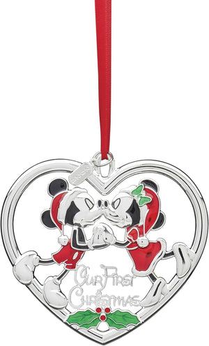 Lenox 896412 Adorno de árbol de Navidad de nuestra primera Navidad Micky & Minnie de metal 2024