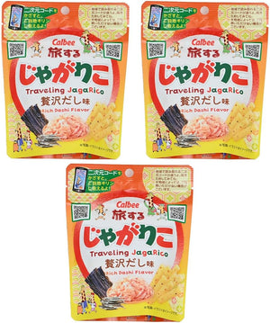 Calbee Traveling Jagariko Luxury Soup Stock Souvenir Snack Candy (3 Bags)