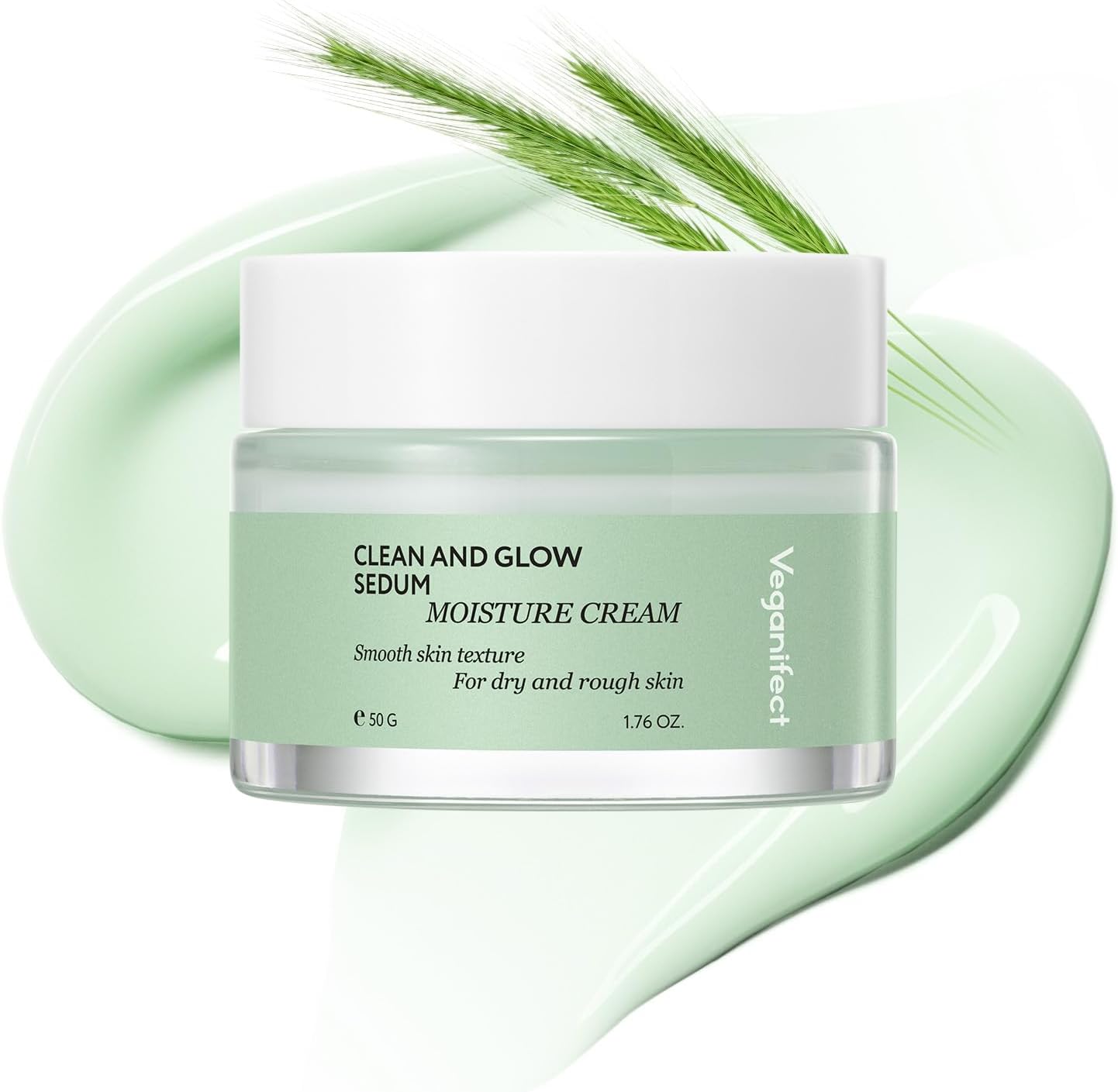 Veganifect Official Clean & Glow Moisture Cream 50g / Moisturizing Care, Mildly Acid, Skin Care