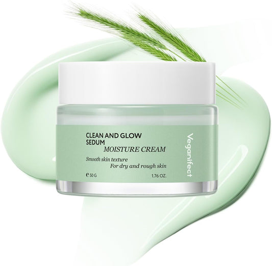 Veganifect Official Clean & Glow Moisture Cream 50g / Moisturizing Care, Mildly Acid, Skin Care