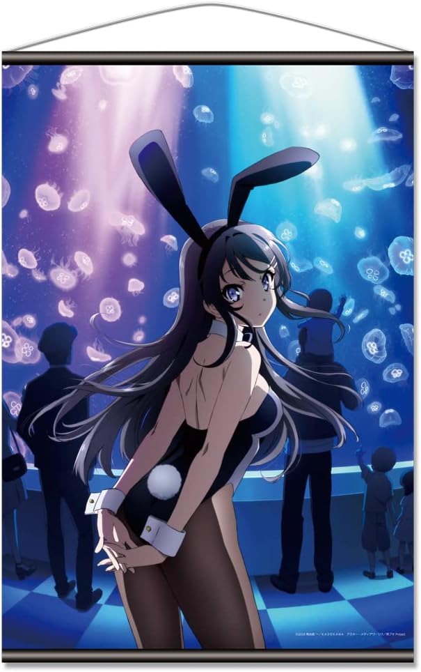 Young Pig Wizard Does Not Dream Bunny Girl Senior B2 Tapestry B Key Visual 728x515mm
