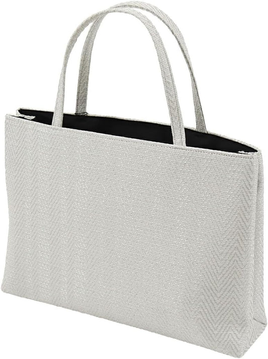 Nagomiya Kimono Bag, Formal, Made in Japan, Bishu Woven Jacquard Tote Bag, Kimono Bag, Sleeve Closure, Visiting Wear, Solid Color, Handbag, Women's