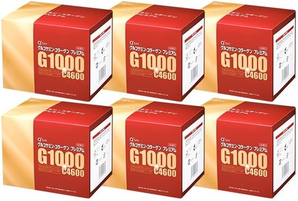 Kyusai Glucosamine Collagen, Premium 6 Boxes, 60 Packets Per Box, Approx. 30 Day Supply