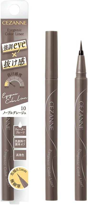 Cezanne Igenic Color Liner, 10 Noble Grige, 0.4 ml, Nuance Color, Extra Fine Point