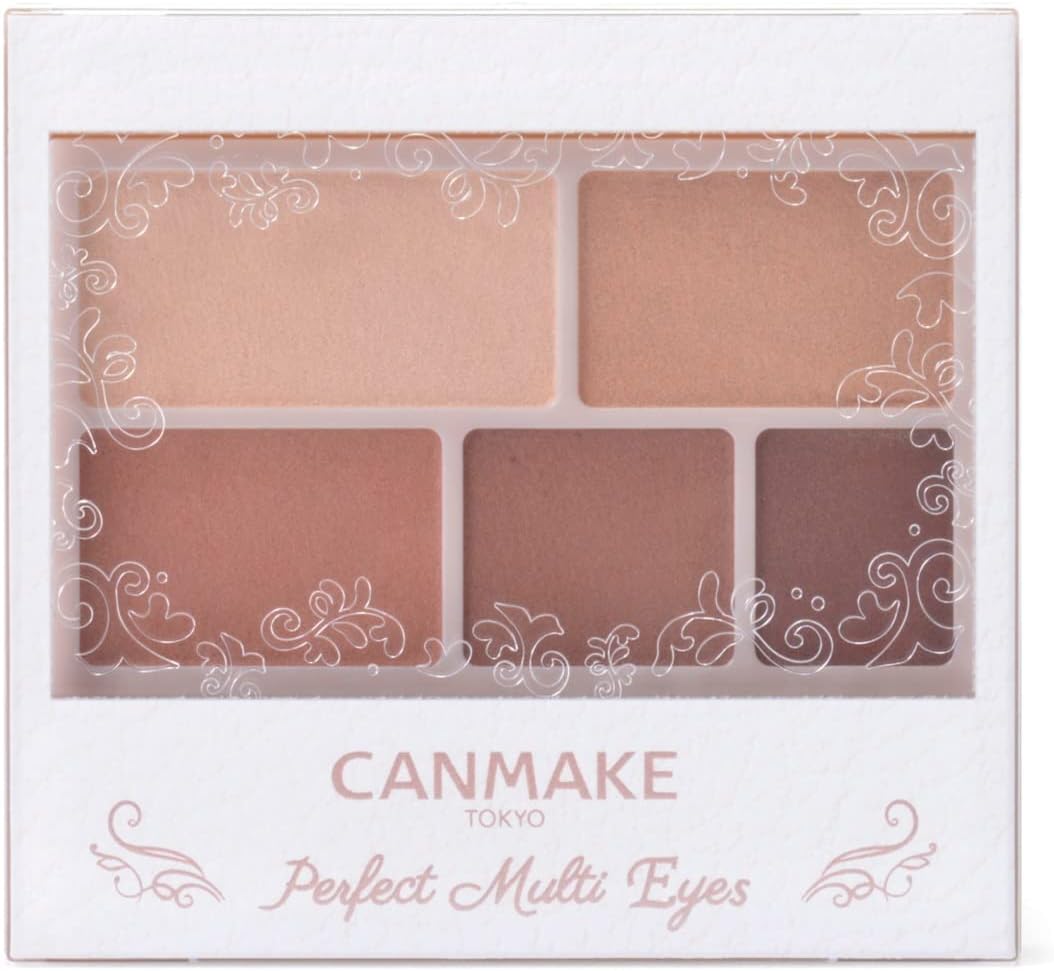 CANMAKE Perfect Multi Eyes Eyeshadow Powder, 05 Almond Mocha, 0.1 oz (3.0 g)