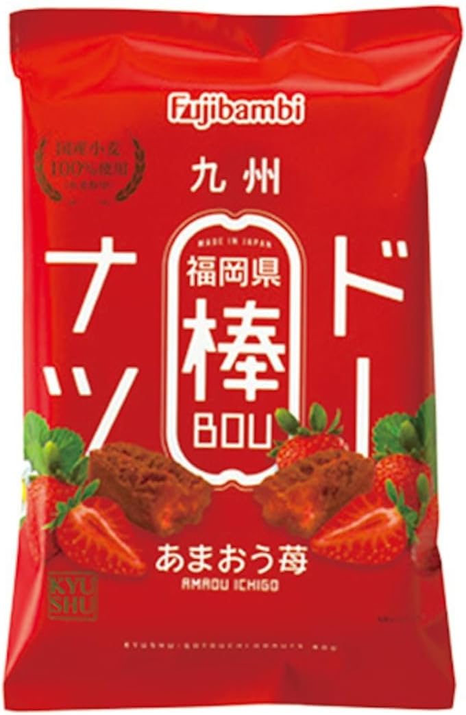 Amao Strawberry Donut Sticks (Kyushu Local) Pack of 12