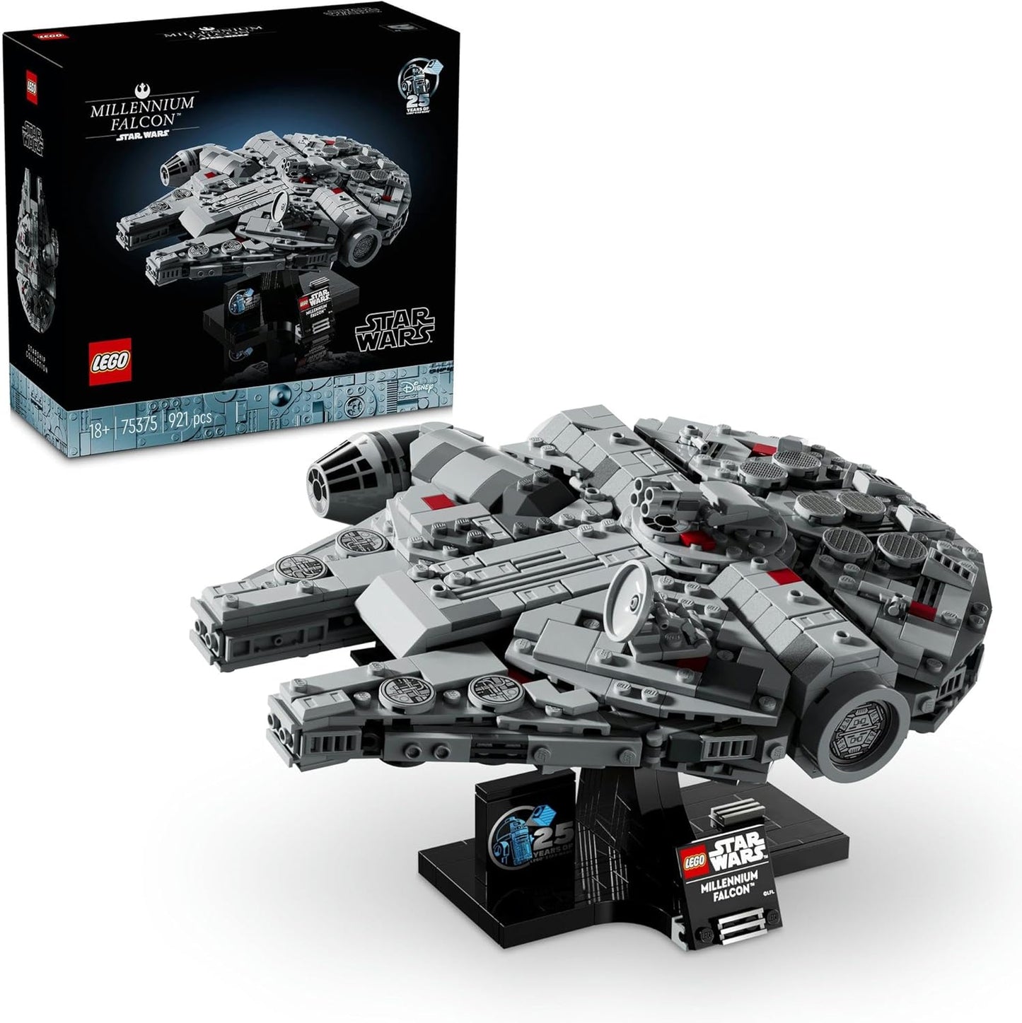 Lego 75375 Star Wars Millennium Falcon Toy Birthday Present Blocks Mother's Day Father's Day Men Women Space