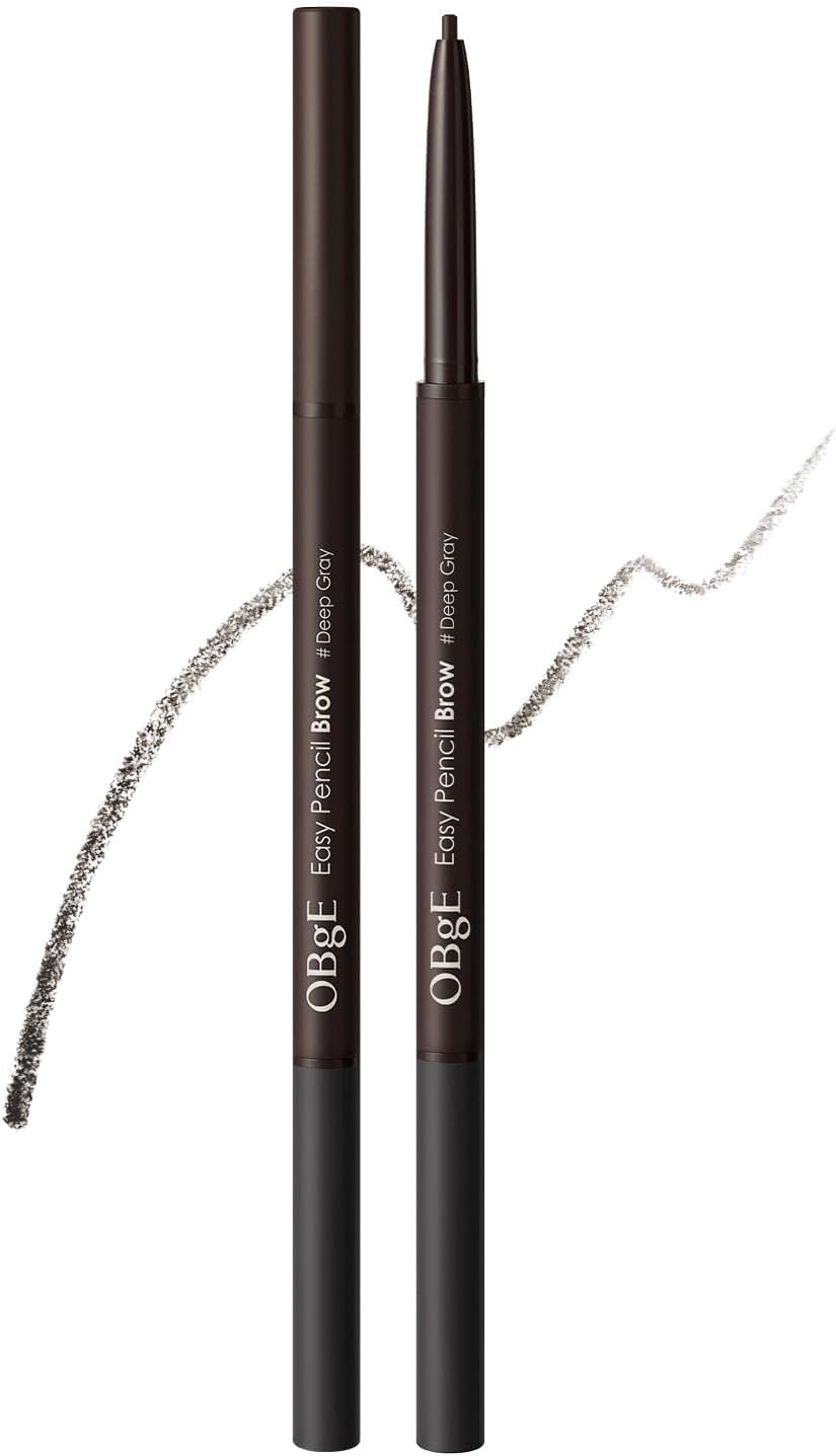 OBgE Men's Easy Pencil Brow Waterproof Permanent Eyebrow Ink Pencil Men's Eyebrow Pen, Eyebrow Pen, Eyebrow Pencil, Eyebrow Pencil, Aibelo Pencil, Easy Pencil Brow (Deep Gray)